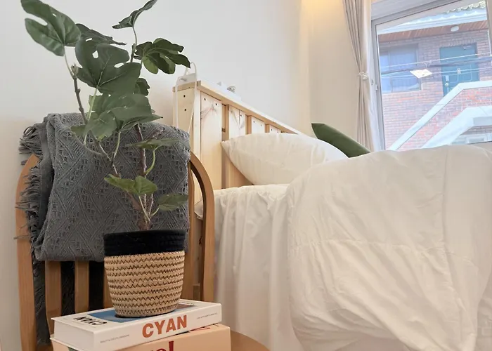 アパート New L Hongdae 3br L 4 Queen Beds L 5min Walk