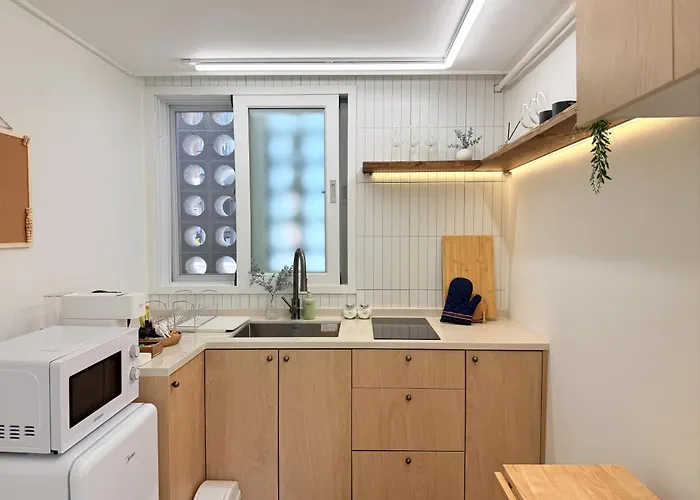 アパート New L Hongdae 3br L 4 Queen Beds L 5min Walk